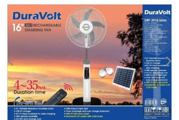 Duravolt 16" Standing Fan